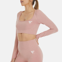 Lange mouw Relax+ naadloze cropped lange mouw sporttop