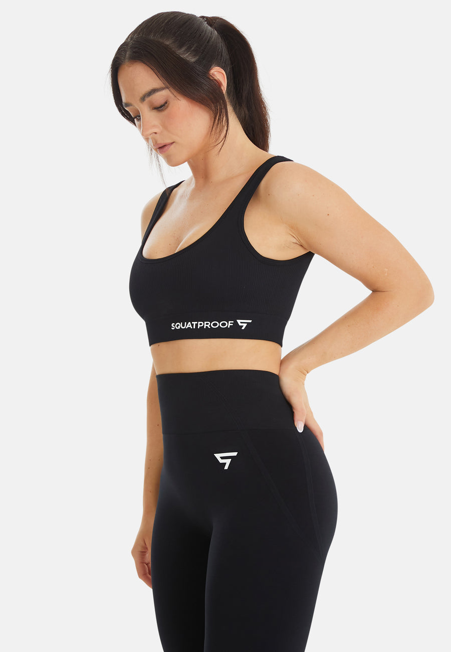 Top Ardour+ Ribbed Seamless Square Sport Bra