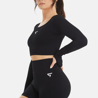 Long Sleeve Ardour+ Ribbed Long Sleeve Sports Top - Squatproof