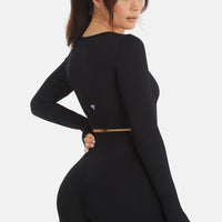 Long Sleeve Ardour+ Ribbed Long Sleeve Sports Top - Squatproof