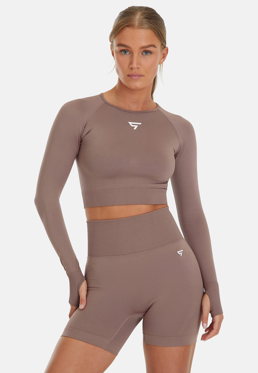 Long Sleeve Dynamic+ Seamless Cropped Long Sleeve Sport Top - Squatproof