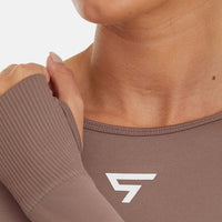 Long Sleeve Dynamic+ Seamless Cropped Long Sleeve Sport Top - Squatproof