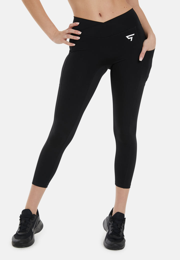 Leggings Exercise Side Pocket Scrunch Sports Leggings - Squatproof