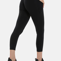 Leggings Exercise Side Pocket Scrunch Sports Leggings - Squatproof