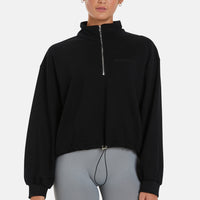 Sweatshirt Pull String Pump Cover Half Zip Sweatshirt - Squatproof