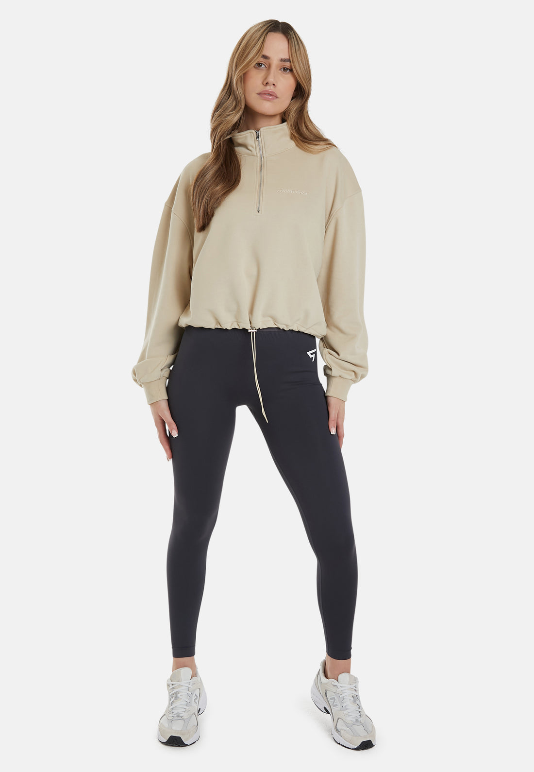 Sweatshirt Pull String Pump Cover Half Zip Sweatshirt