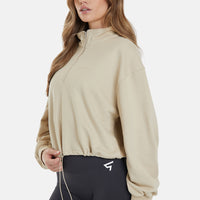 Sweatshirt Pull String Pump Cover Half Zip Sweatshirt - Squatproof