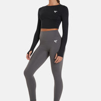 Long Sleeve Breath Back Seamless Long Sleeve Sports Top