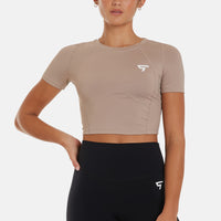 T-Shirt Breath Back Seamless Sports T-Shirt - Squatproof