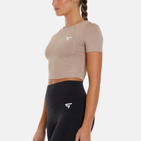 T-Shirt Breath Back Seamless Sports T-Shirt - Squatproof