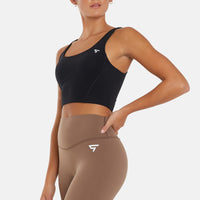 Kurzes Sporttop mit Powerfit-Rücken