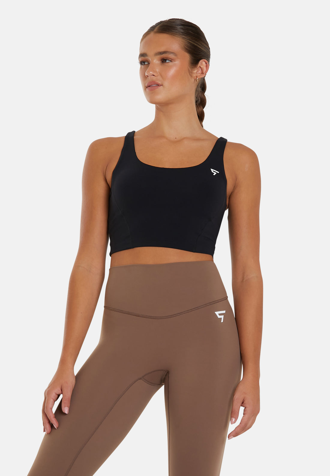 Kurzes Sporttop mit Powerfit-Rücken