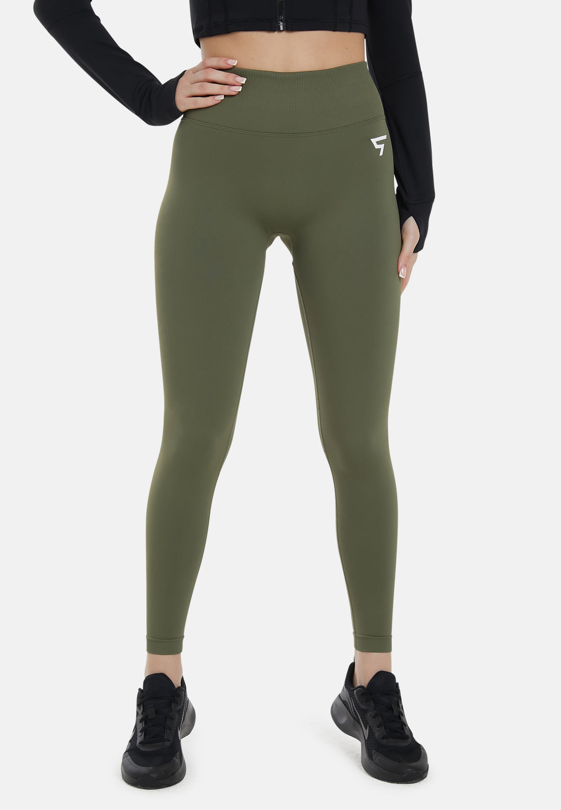 Leggings Scherpe Hoge Taille Naadloze Scrunch Sportlegging