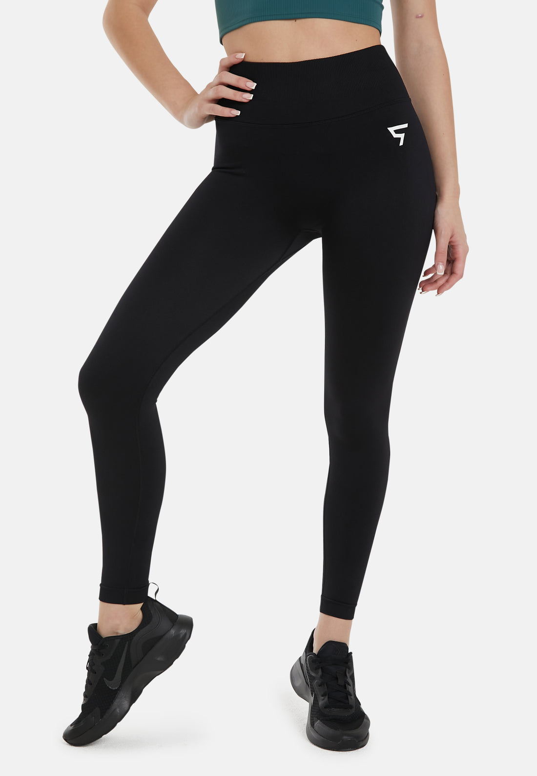 Leggings Scherpe Hoge Taille Naadloze Scrunch Sportlegging