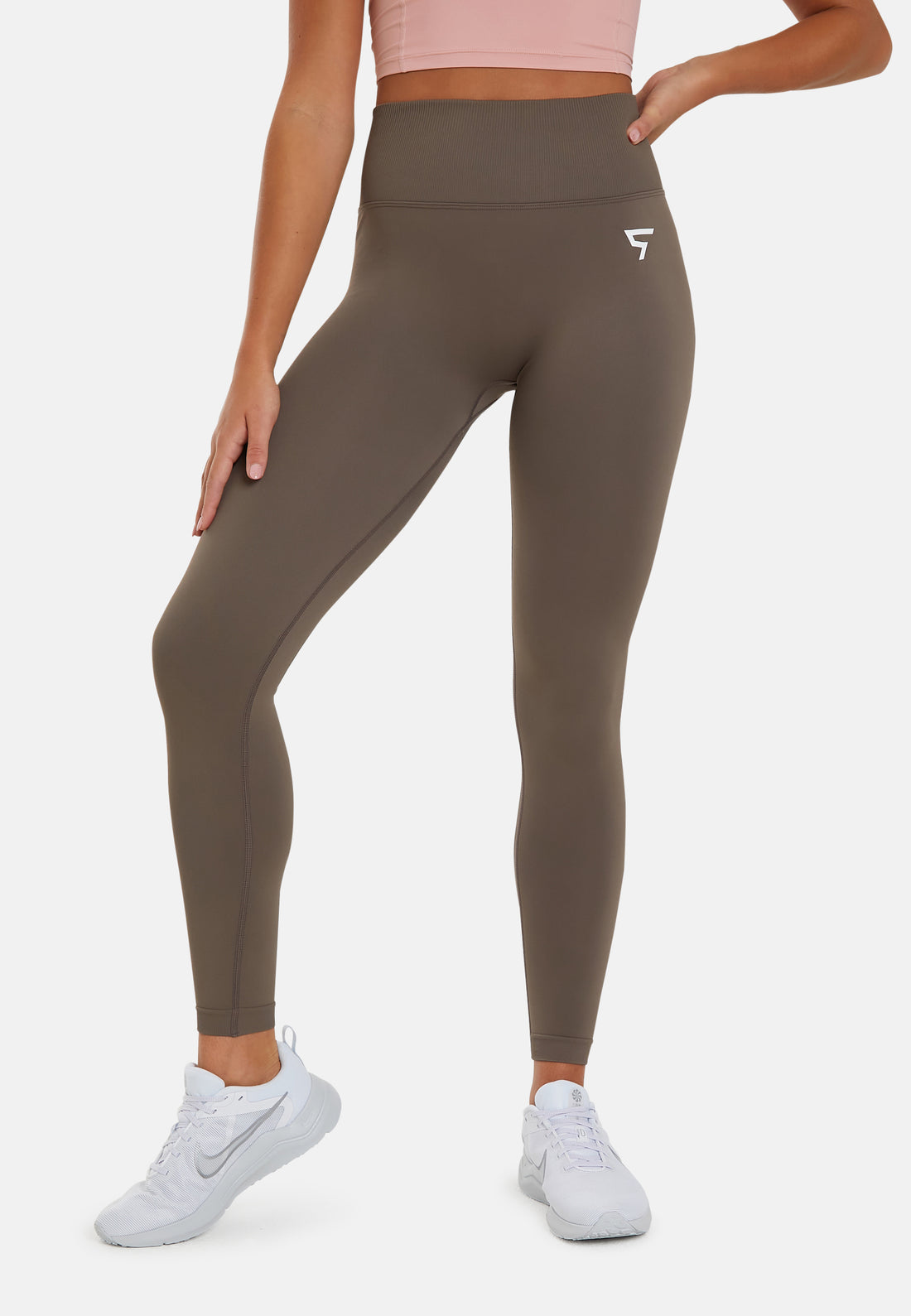 Leggings Scherpe Hoge Taille Naadloze Scrunch Sportlegging