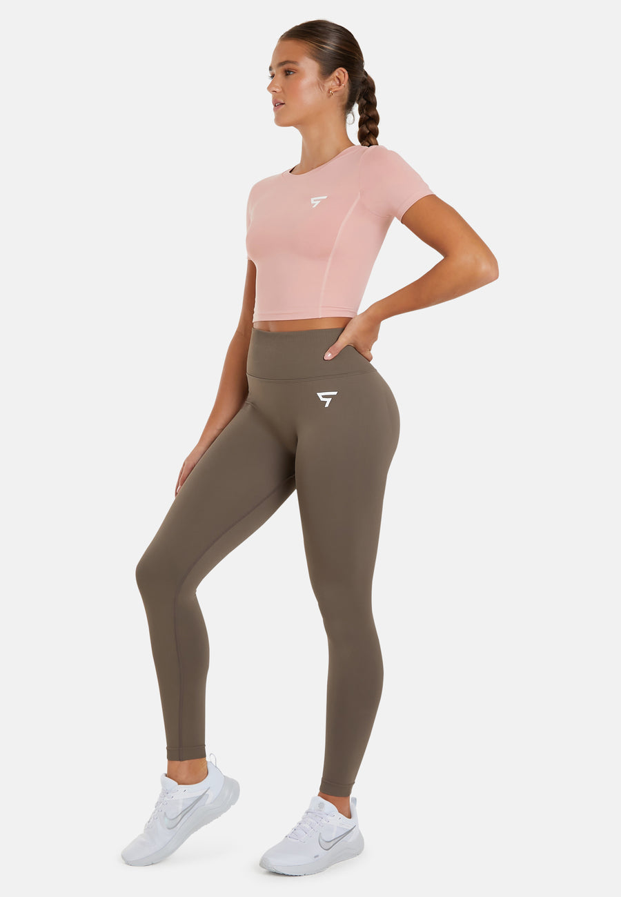 Leggings Sharp High Waisted Seamless Scrunch Sports Leggings - Squatproof