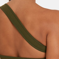 Top Serenity Ribbed One Shoulder Sports Top - Squatproof