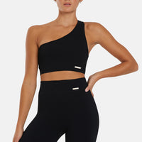 Top Serenity Ribbed One Shoulder Sports Top