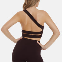 Top Serenity Ribbed One Shoulder Sports Top - Squatproof