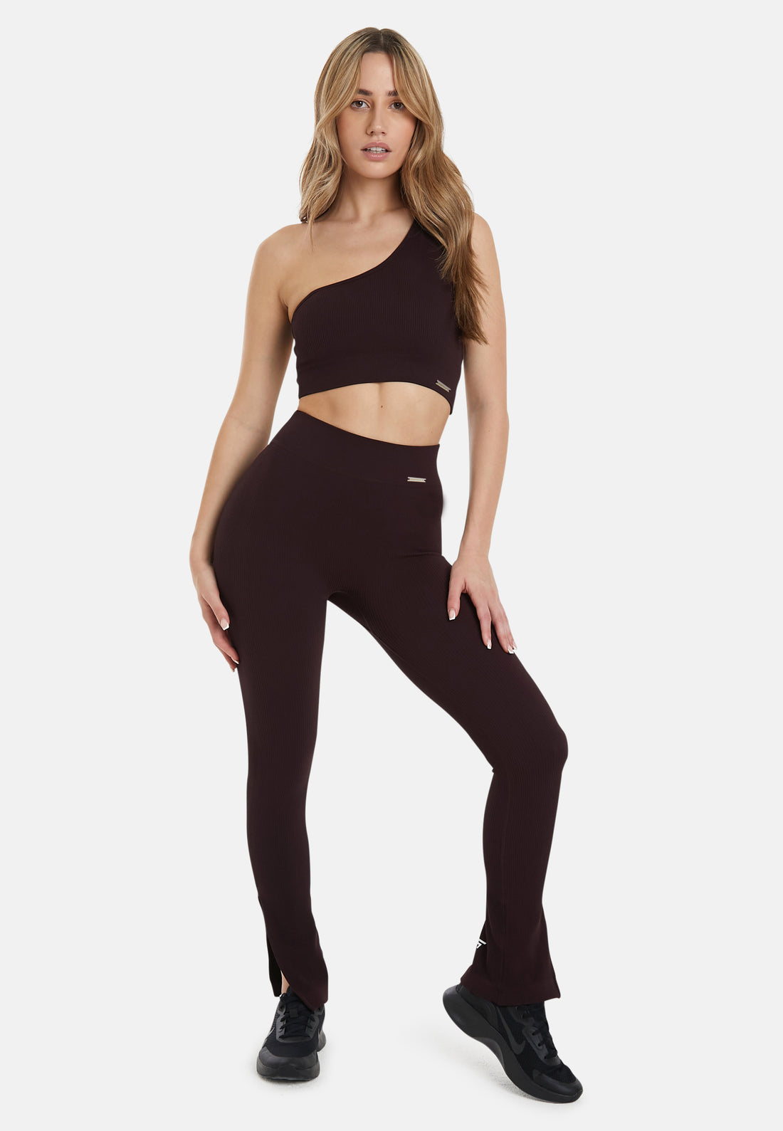 Leggings Serenity Gerippte Bell-Sportleggings