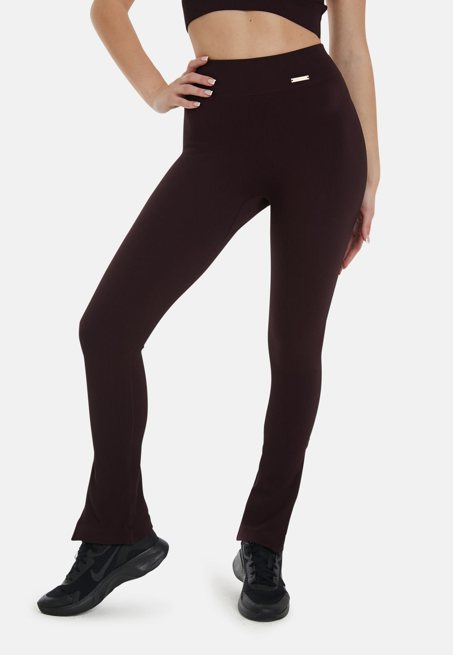 Leggings Serenity Gerippte Bell-Sportleggings