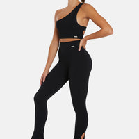 Leggings Serenity Gerippte Bell-Sportleggings