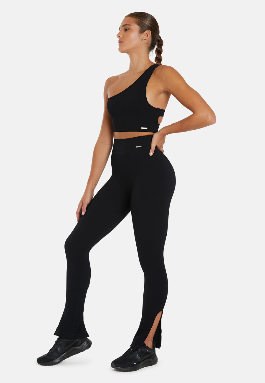 Leggings Serenity Gerippte Bell-Sportleggings