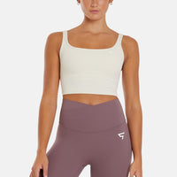 Top Wave Double Straps Sports Crop Top - Squatproof