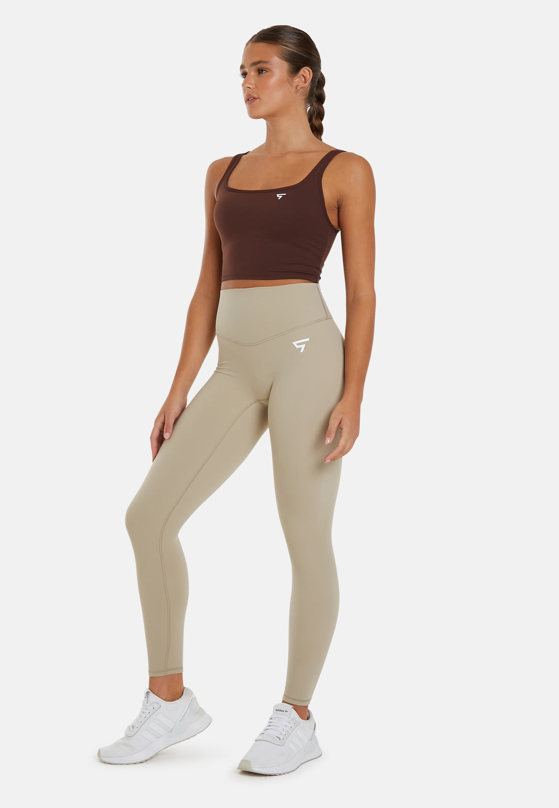 Top Wave – Sport-Crop-Top mit Doppelträgern