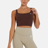 Top Wave Double Straps Sports Crop Top - Squatproof