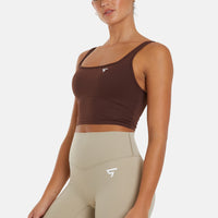 Top Wave Double Straps Sports Crop Top - Squatproof