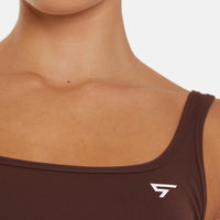 Top Wave Double Straps Sports Crop Top - Squatproof