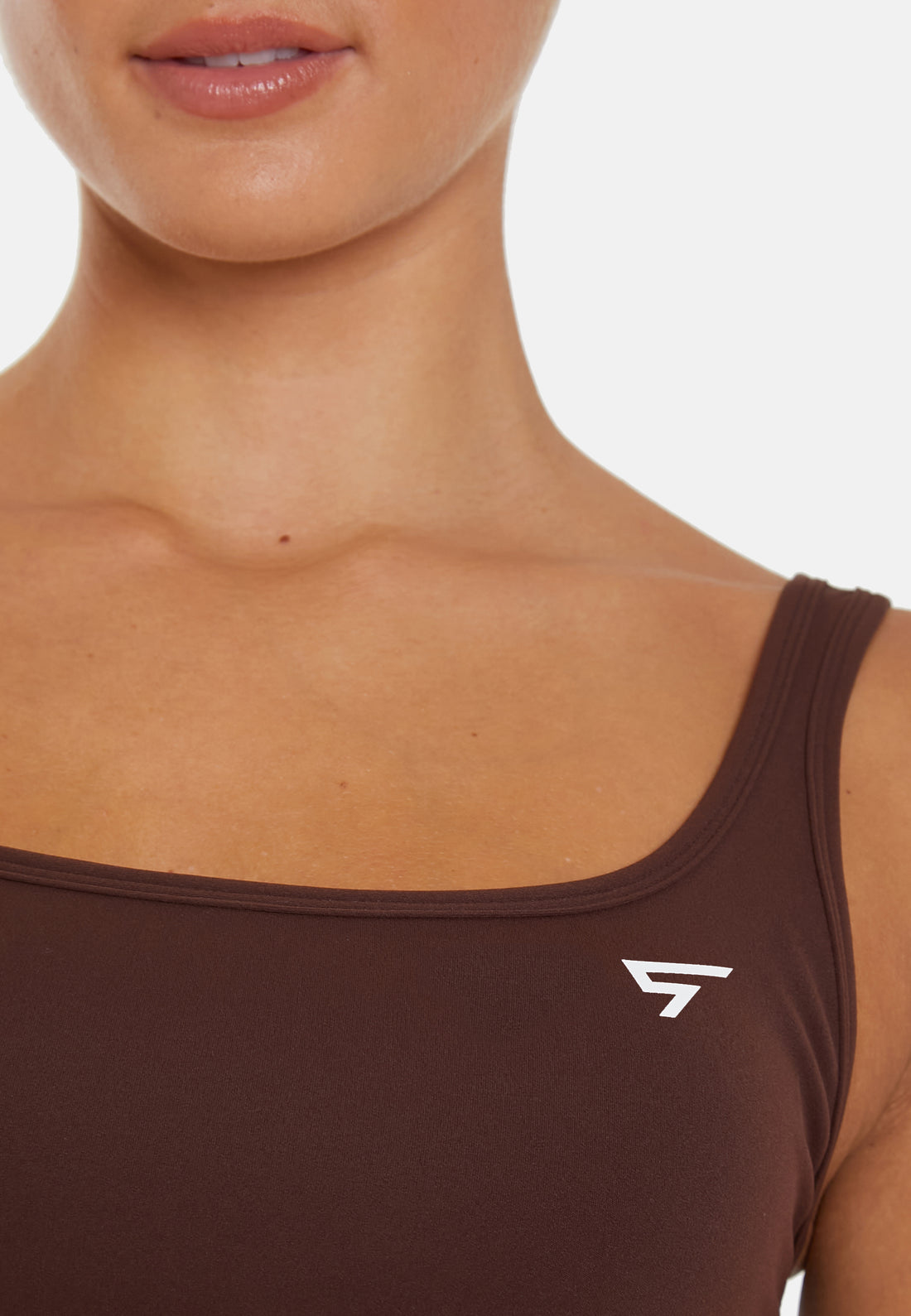 Top Wave – Sport-Crop-Top mit Doppelträgern