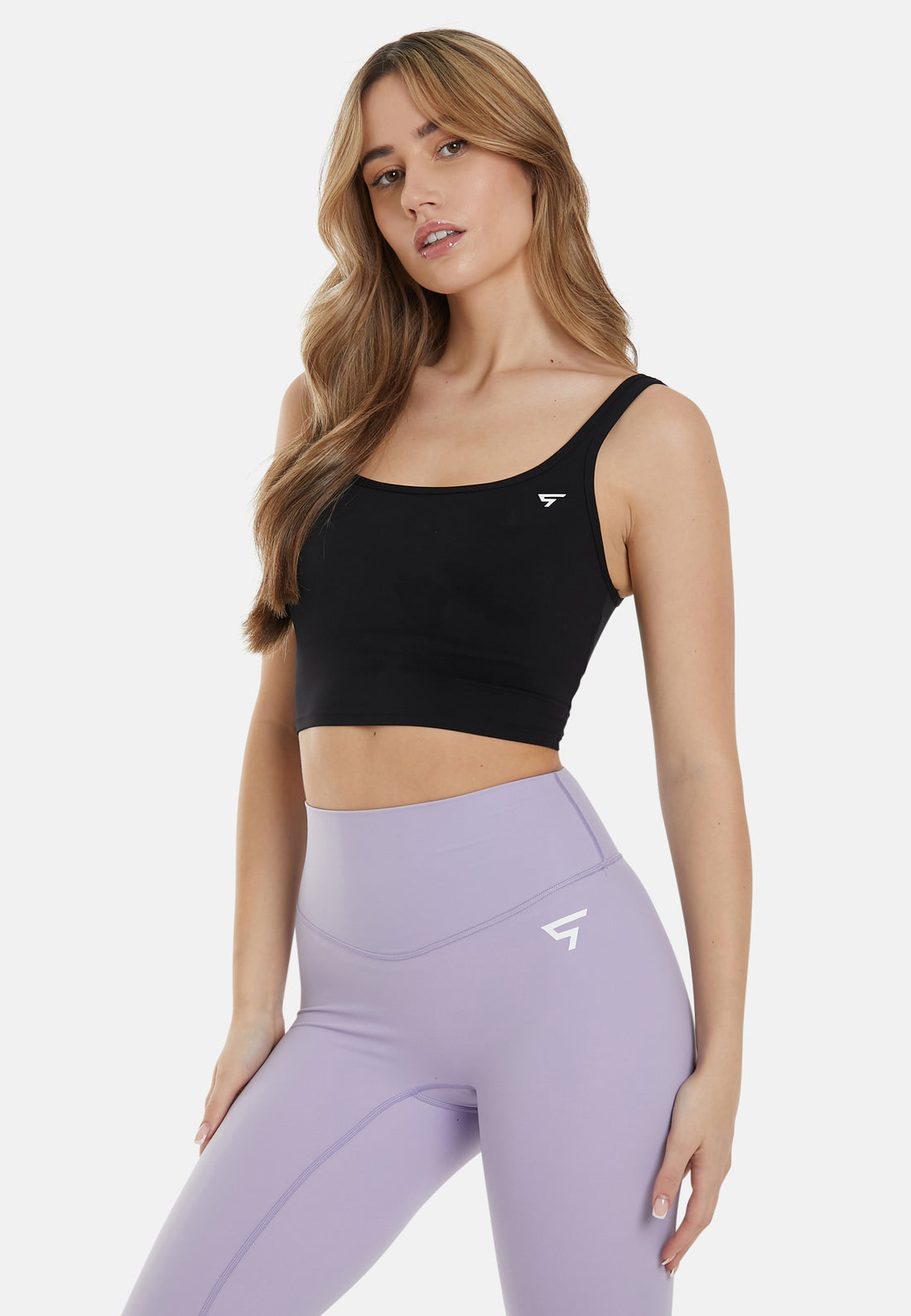 Top Wave – Sport-Crop-Top mit Doppelträgern