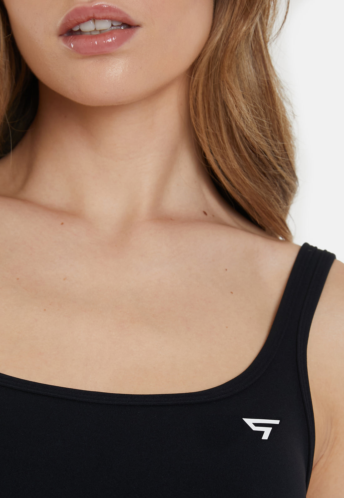 Top Wave – Sport-Crop-Top mit Doppelträgern