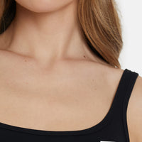 Top Wave – Sport-Crop-Top mit Doppelträgern