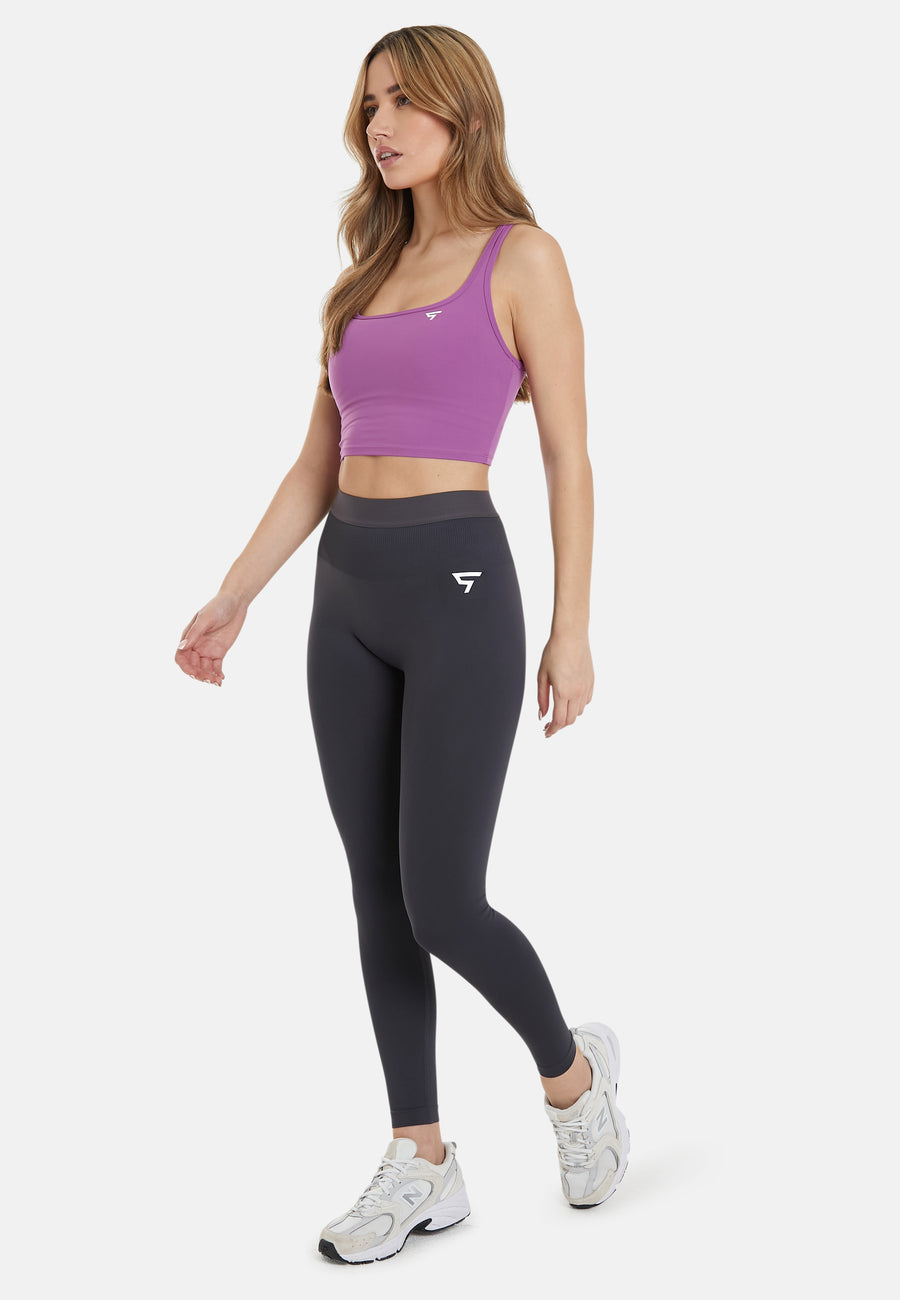 Top Wave – Sport-Crop-Top mit Doppelträgern