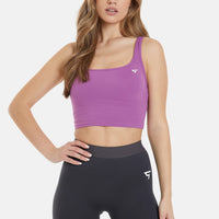 Top Wave Double Straps Sports Crop Top - Squatproof