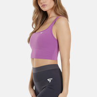 Top Wave Double Straps Sports Crop Top - Squatproof