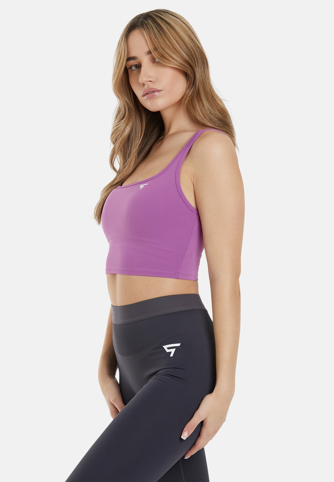 Top Wave – Sport-Crop-Top mit Doppelträgern