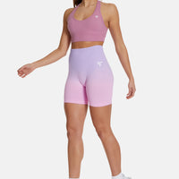 Shorts Melange High Waist Sport Shorts - Squatproof