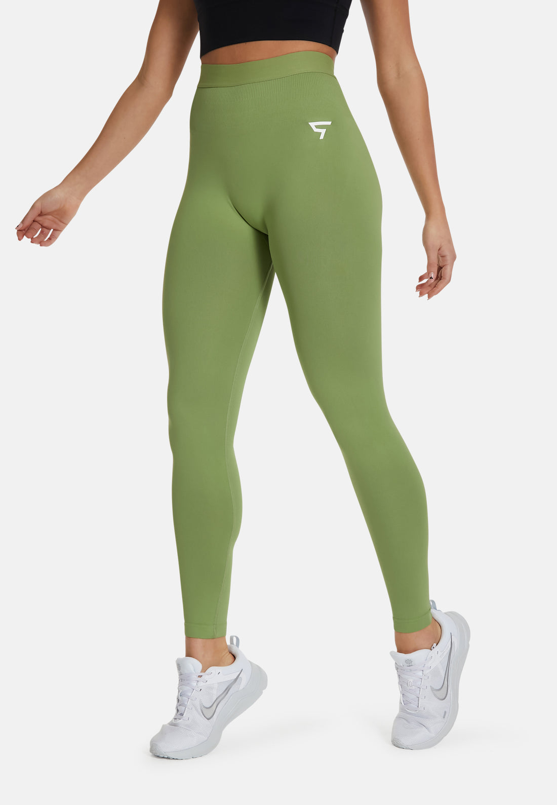 Leggings Rise High Waisted Naadloze Scrunch Sportlegging