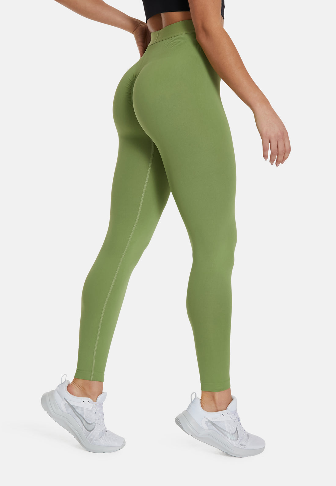 Leggings Rise High Waisted Naadloze Scrunch Sportlegging