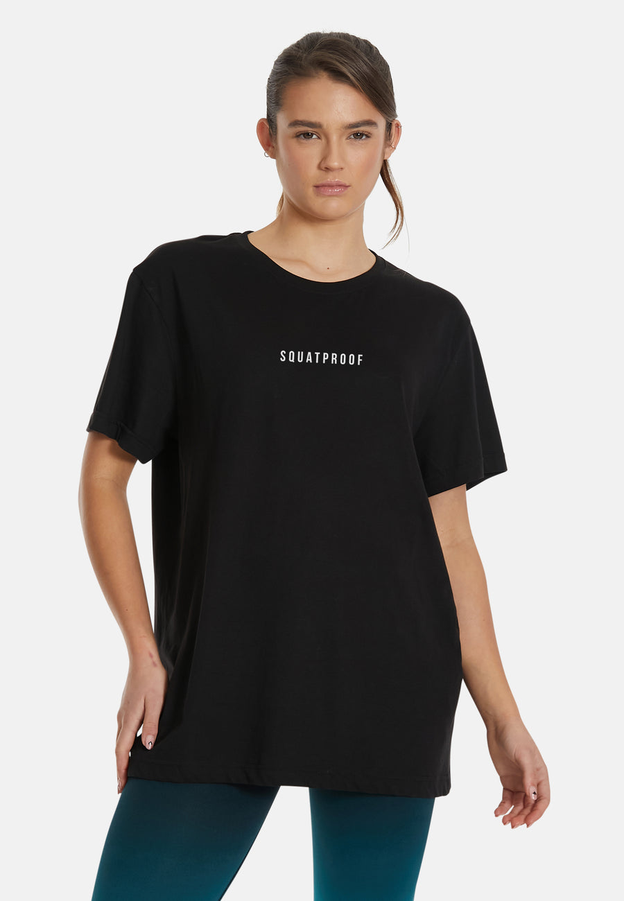 T-shirt met logo en mid-pump-hoes