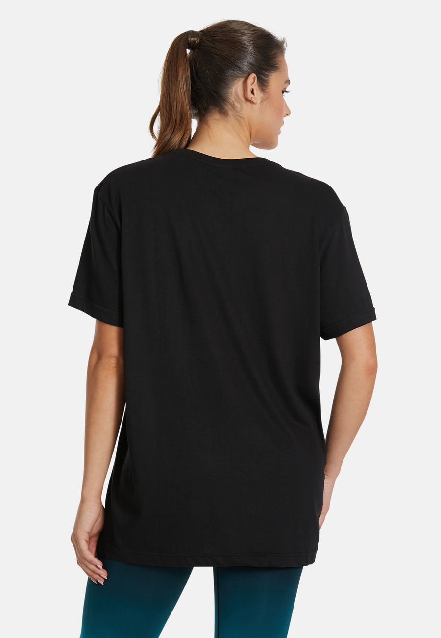 T-shirt met logo en mid-pump-hoes